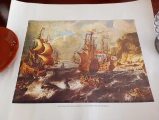 Láminas marinas antiguas imprenta inglesa