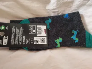 Calzini Upim Cotone Fantasia Cane Blu/Verde