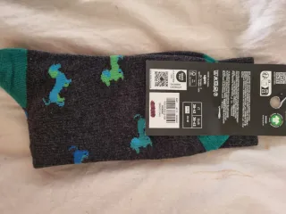 Calzini Upim Cotone Fantasia Cane Blu/Verde