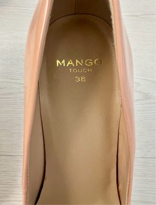 Zapatos a estrenar de tacón Mango beige talla 38