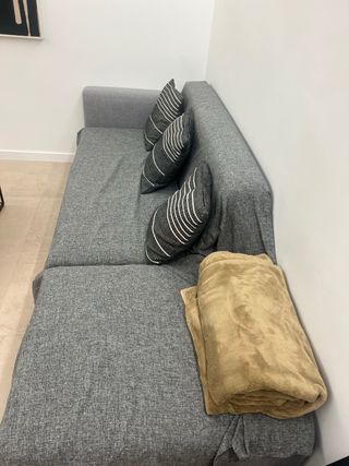 Sofá de 3 plazas gris