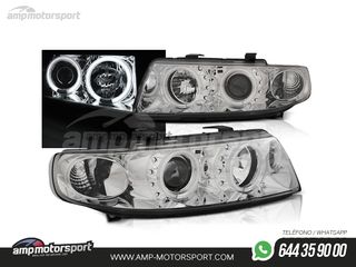 FAROS DELANTEROS OJOS DE ANGEL CCFL PARA SEAT LEON / TOLEDO 1M
