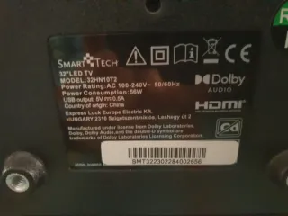 Televisión Smart Tech Negra