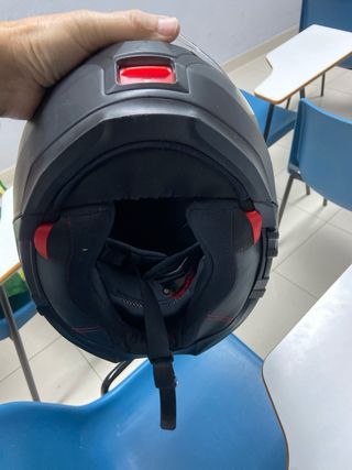 Casco de moto negro talla M 57-58