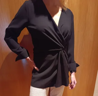 Blusa cruzada Zara
