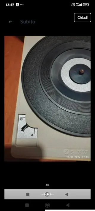 Giradischi TRL vintage anni 70