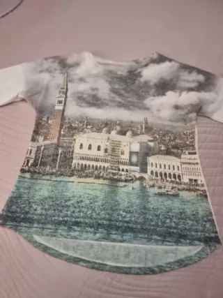 Camiseta manga larga paisaje Venecia