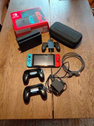 Nintendo Switch Azul/Rojo Completo
