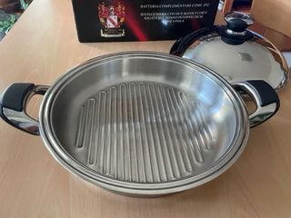 Bistecchiera grill Acciaio Inox 28cm