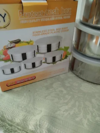 Set 10 Contenitori Acciaio Inox XY