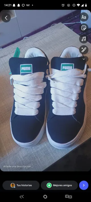 Zapatillas Puma Suede Negras y Blancas