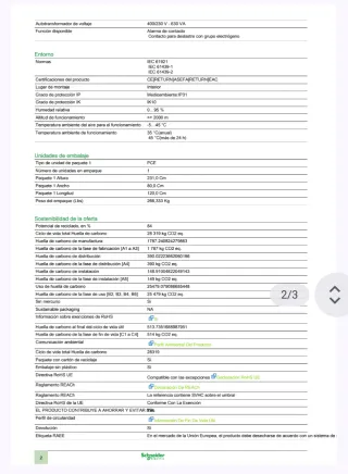 Batería Condensadores Schneider VLVAF5L350A40B