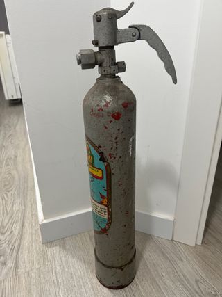 Extintor CO2 PARSI Vintage Industrial Años 50