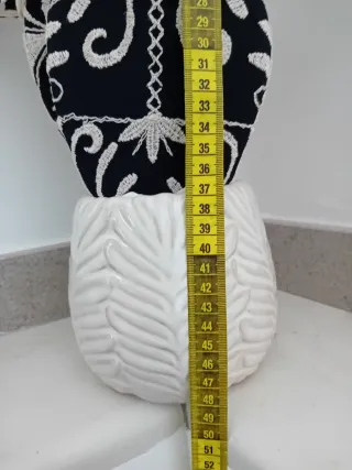 Pianta decorativa nero e panna