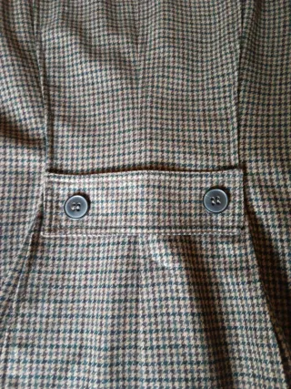 Chaqueta Zara cuadros marrón y verde