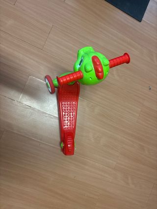 Monopattino 3 ruote drago verde/rosso