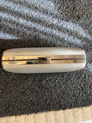 Cartera Tera Manila Dorada/Plateada fiesta