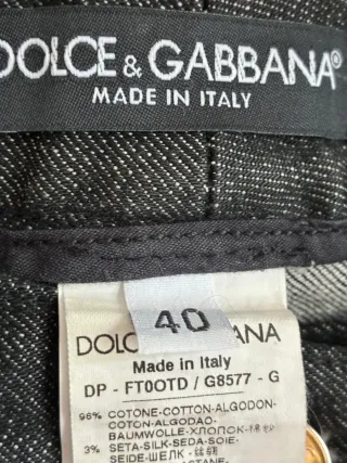 Pantalón vaquero negro Dolce & Gabbana