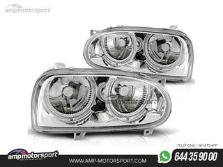 FAROS DELANTEROS OJOS DE ANGEL PARA VOLKSWAGEN GOLF MK3