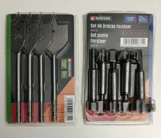 Set Brocas Forstner Parkside 4 y 5 uds