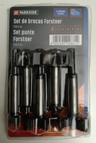 Set Brocas Forstner Parkside 4 y 5 uds