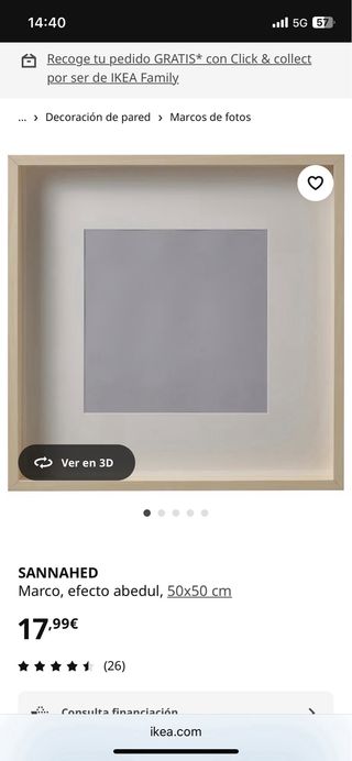 Marcos de madera pintado y natural