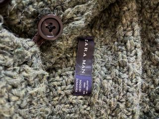 Maglione Zara verde con bottoni