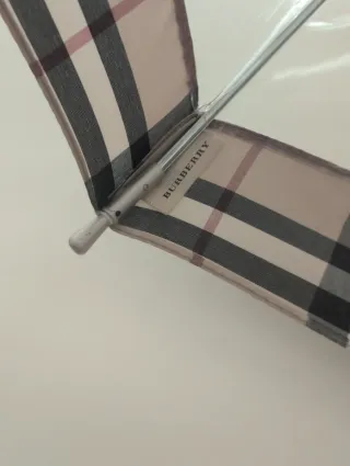 Paraguas Burberry Transparente Cuadros