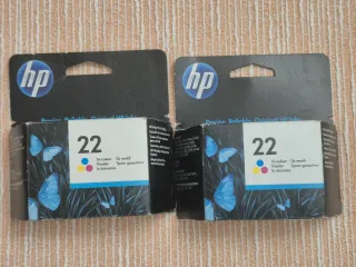 2 Cartuchos Tinta HP 22 Tricolor Originales