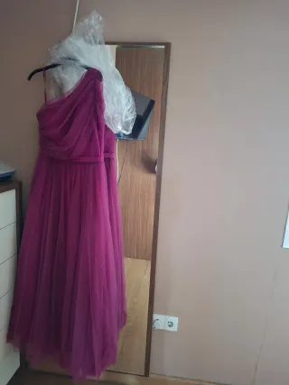 Vestido fiesta bugambilla talla 42