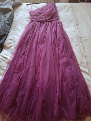 Vestido fiesta bugambilla talla 42