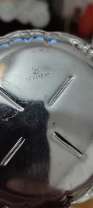 Set sottobicchieri metallo argento