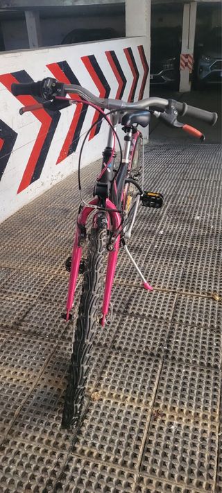 Bicicleta Decathlon niña rosa