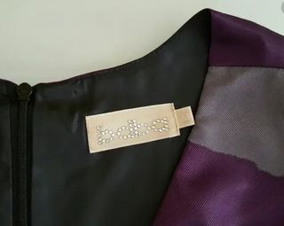 Vestido fiesta Bdba morado y negro