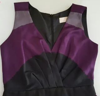 Vestido fiesta Bdba morado y negro