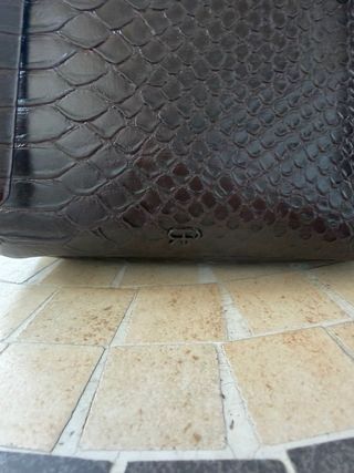 Bolso tote Parfois grabado animal marrón