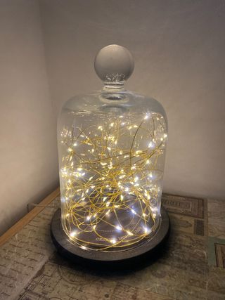 Lámpara Decorativa Cristal Luces LED