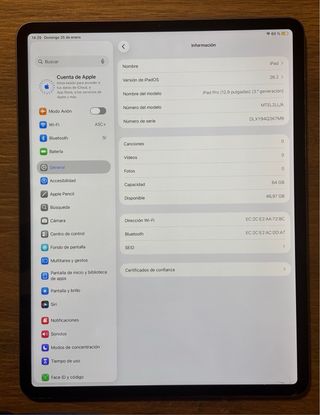 iPad Pro 12.9 3ª Gen 64GB Plata