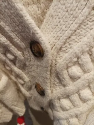 Chaqueta, Jersey ,Zara beige de punto con botones