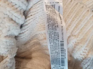 Chaqueta, Jersey ,Zara beige de punto con botones