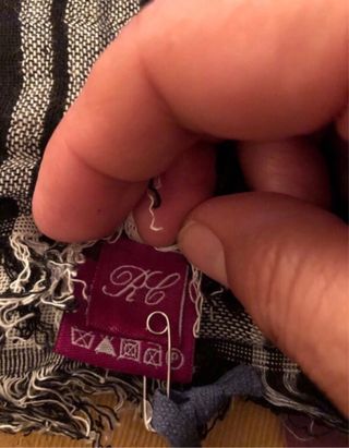 Sciarpa Rossella Carrara tartan nero/bianco