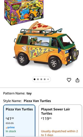 Camión RC Tortugas Ninja Pizza Blaster