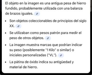 Pesa de hierro antigua