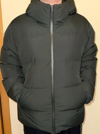 Parka Uniqlo Seamless Down Unisex Verde oscuro