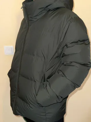 Parka Uniqlo Seamless Down Unisex Verde oscuro