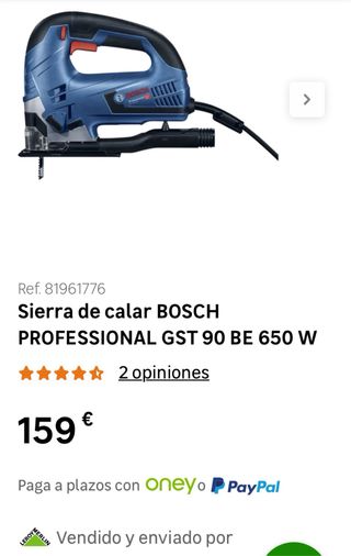 Sierra de calar Bosch GST 90 BE 650W