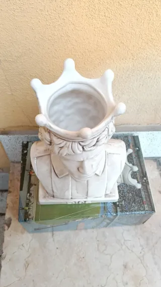 Busto Maradona porta pianta