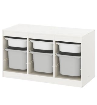 Organizador de juguetes blanco