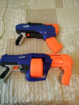 Pistolas Nerf Rukkus y Surgefire