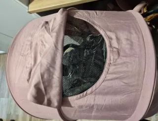 Silla de paseo Kinderkraft rosa con accesorios